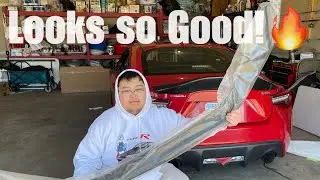 BRZ gets a NEW front lip and Spoiler!