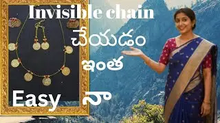 Invisible chain making at home for biggners#diy necklace 