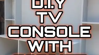 DIY MODERN TV CONSOLE | PAANO GUMAWA NG TV CONSOLE #shortsvideo