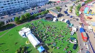 Steampunk Festival 2017 in Eastbourne - drone shot