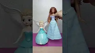 Очень уникальная трансформация Disney Frozen Elsa и русалочки Ариэль 🧜&zwj;♀️