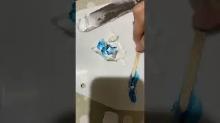 Light Blue Color Mixing Tutorial Whipped Cream Cake Color