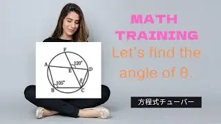 Problem finding the angle of a rectangle in a circle.  #Shorts