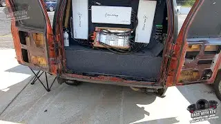 WOLFRAM  AUDIO FILLED ASTRO VAN AT SUNDOWN AUDIO SHOW 2022