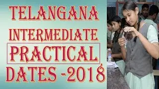 TS Intermediate Practical Exam Dates 2018 Hall tickets @ tsbie.cgg.gov.in