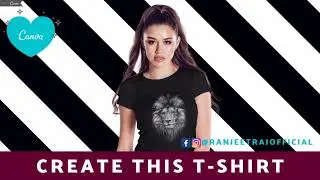 Create your own Tshirt on Canva 🖤