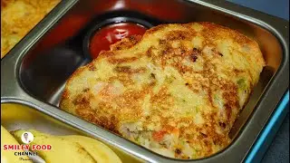 सुबह का टेस्टी नाश्ता सिर्फ 4 मिनट में Suji Cheela Recipe | Tiffin box | Breakfast Rava Chilla