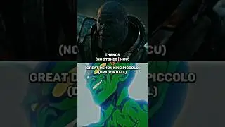 Thanos (No Stones | MCU) Vs. Great Demon King Piccolo (Dragon Ball) | Battle | #mcu #dbz #vsshorts