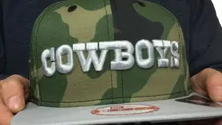 Cowboys 'FLIP-UP SNAPBACK' Army-Grey Hat by New Era