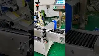 Long tube cartridge horizontal labeling machine with automatic load tank and feeder