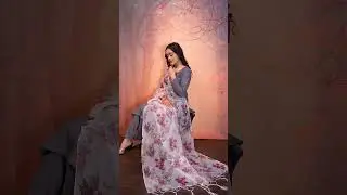 Elegant Organza Digital Printed Dupatta | Floral Phulkari Design with Tassels