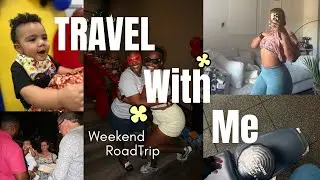 vlogtober 1 🎃travel with me | garbear turns 1, morning workouts, road trip, christening ceremony