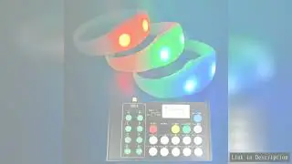 RGB Led Silicone Bracelets Flash Wristband With 24Keys 400 Meters 433MHz Remote Control Wristbands F