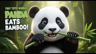 Panda Eats Bamboo! 🐼🎋 | Cute Panda Song for Kids