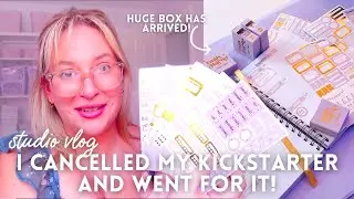 PLANNER STICKERS ARE FINALLY HERE! 🎉 STUDIO VLOG | Emily Harvey Art