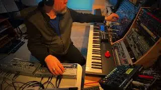 Jam with Behringer 2600, Roland JX-08, JU-06A, SH-01A, TR-06, & TB-03