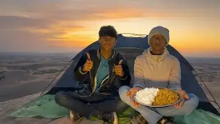 Night Camping on the Highest Desert Peak