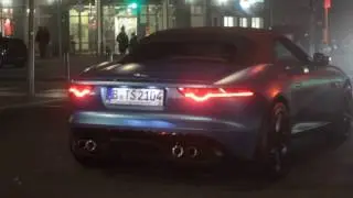 Jaguar F-Type V8 acceleration sound + insane crackles and pops