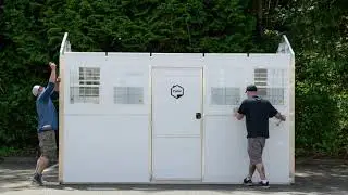 Pallet Shelter 100 Sq. Ft. Assembly Timelapse