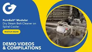 Goodway&reg; | Cleaning Spiral Cooler Conveyor Belts with PureBelt&reg; Modular Dry Steam System