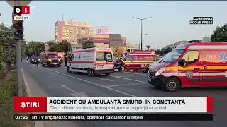 ACCIDENT CU AMBULANȚĂ SMURD, ÎN CONSTANȚA_Știri B1TV_23 iunie 2024