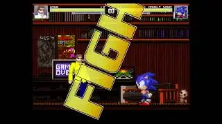 M.U.G.E.N Battle! Sonic for hire vs Angry Video Game Nerd!