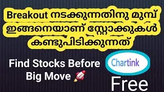 Free Chartink Scanner For Find Breakout Stocks / sktradingzon / #stockmarketmalayalam 