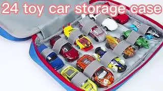 Carrying Case for 24 Monster Jam Trucks, Kids Toy Truck Storage