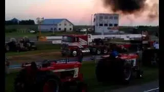 Cabover pulling it out the door