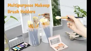 Retractable Makeup Brush Holders, Clear Travel Makeup Brush Case