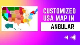 Customized USA Map with Syncfusion Angular Map Control