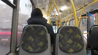 Из Химок в Москву - вечерняя февральская поездка на троллейбусе БКМ-321 по маршруту 202