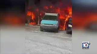 New video shows North Lauderdale mobile home fire