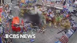 Thieves use stolen SUV to rip ATM out of Texas store in destructive heist