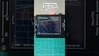 Measure Impedance, Return Loss & SWR Quadrifilar Helix Antenna 137.5MHz in NanoVNA