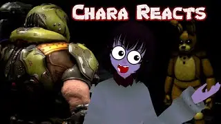 Fear meets fury: Doom Slayer vs FNAF | Chara Reacts!