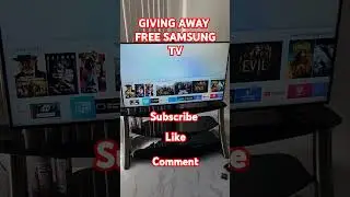 Giving Away a FREE Samsung TV with TV Stand #samsungtv #samsung#tv Tv