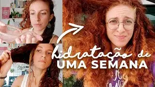 FIQUEI 1 SEMANA COM HIDRATAÇÃO NO CABELO SEM LAVAR! FIQUEI CHOCADA COM O RESULTADO