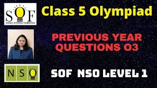 SOF NSO Level 1 Previous Year Question paper | Part 03 | Class 5