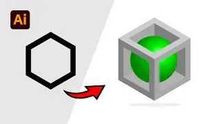 Create 3D Cube Design in illustrator | logo design in illustrator | illustrator tutorial