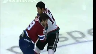 Hockey Fight: Mitch Moroz vs Tyrell Goulbourne