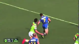 Kieran Foran Try v Canberra 09.04.2016