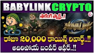 💰Earning 20,000 Coins Daily? Baby Link Rewards Explained in Telugu |Crypto Rajesh | SumanTV Shirisha
