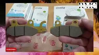 Unboxing kampas rem motor merek Elig EM016