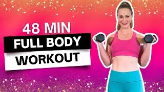 48 MIN FIERCE FULL BODY WORKOUT WITH WEIGHTS | Week 2, Day 1 