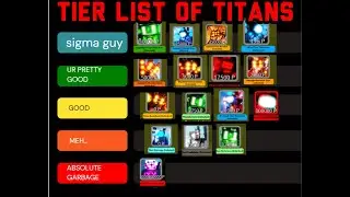 The ULTIMATE tier list of every single Titan in super box siege defense | Roblox