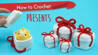 How to Crochet Christmas Present Gift Boxes || Amigurumi Pattern Tutorial