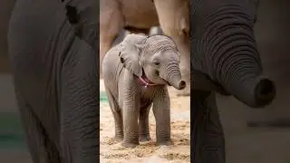 CUTE baby ELEPHANT likes to play #PlayfulElephant #CuteWildlife