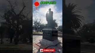 Escultura de Confucio en el Parque Rod&oacute; #confucio #montevideo #uruguay #escultura #shorts #parque
