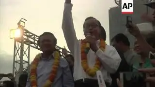Thousands rally against vote results, opposition leader issues warning